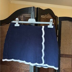 Lily Pulitzer Navy Blue Skort with White Trim